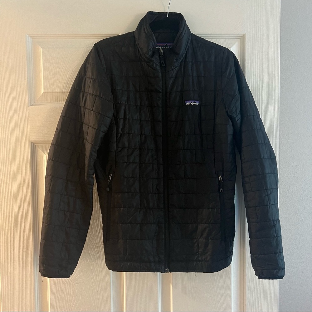 Patagonia - Black Nano Puff Full Zip Women’s Jacket, Size M